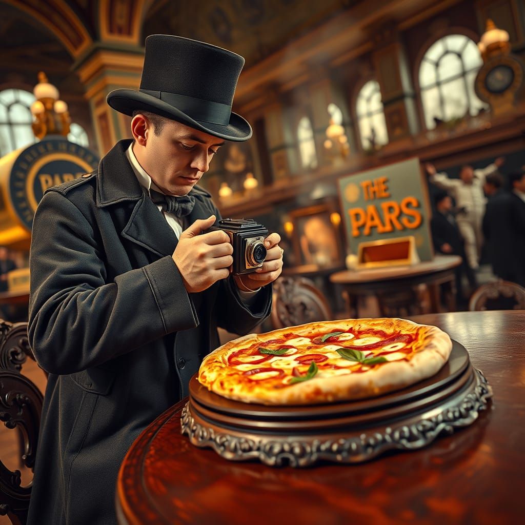 Victorian Photographer Captures Pizza at World's Fair