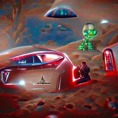 Elon Musk Mars SpaceX Rocket Aliens Tesla Car
