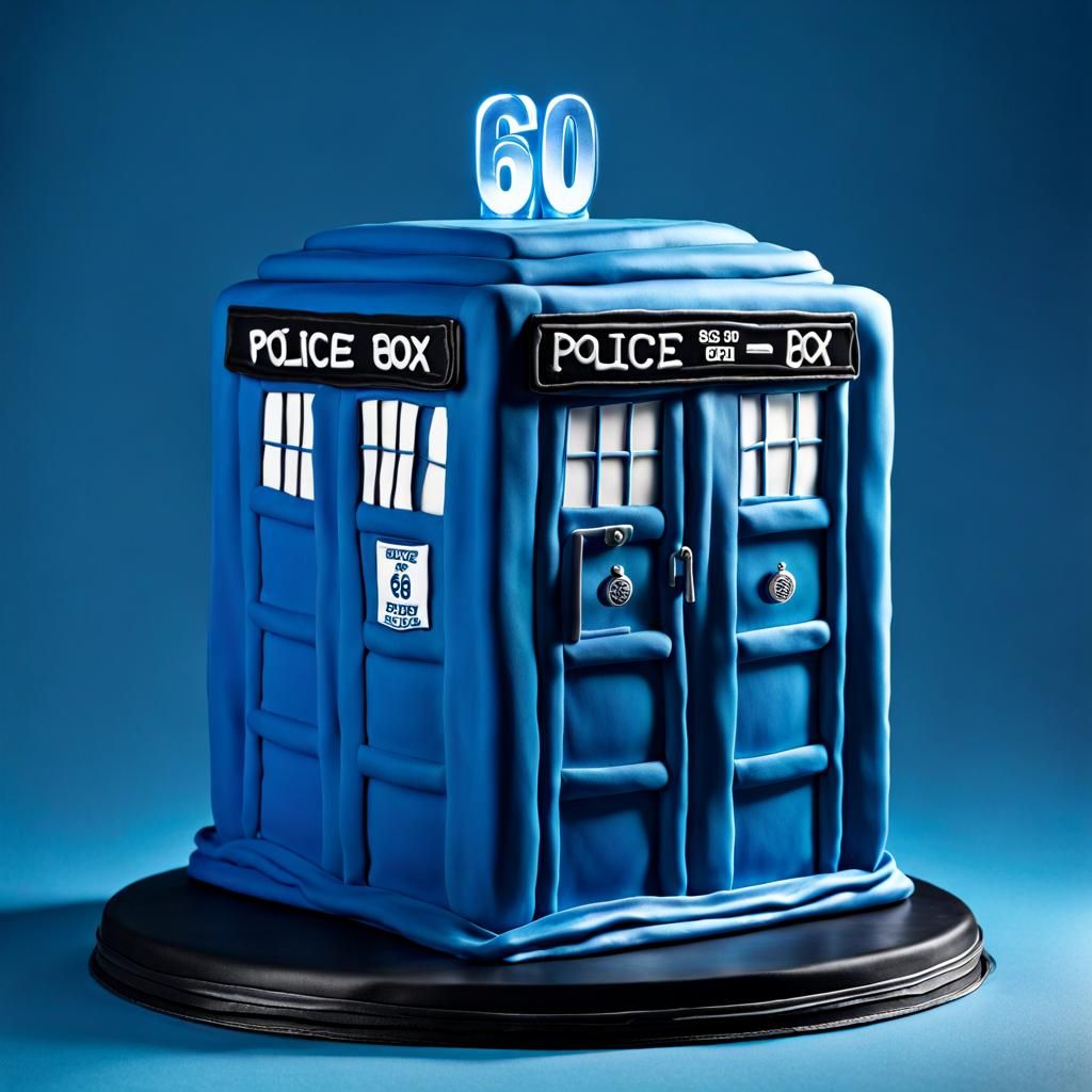 Doctor Who 60th Anniversary Cake