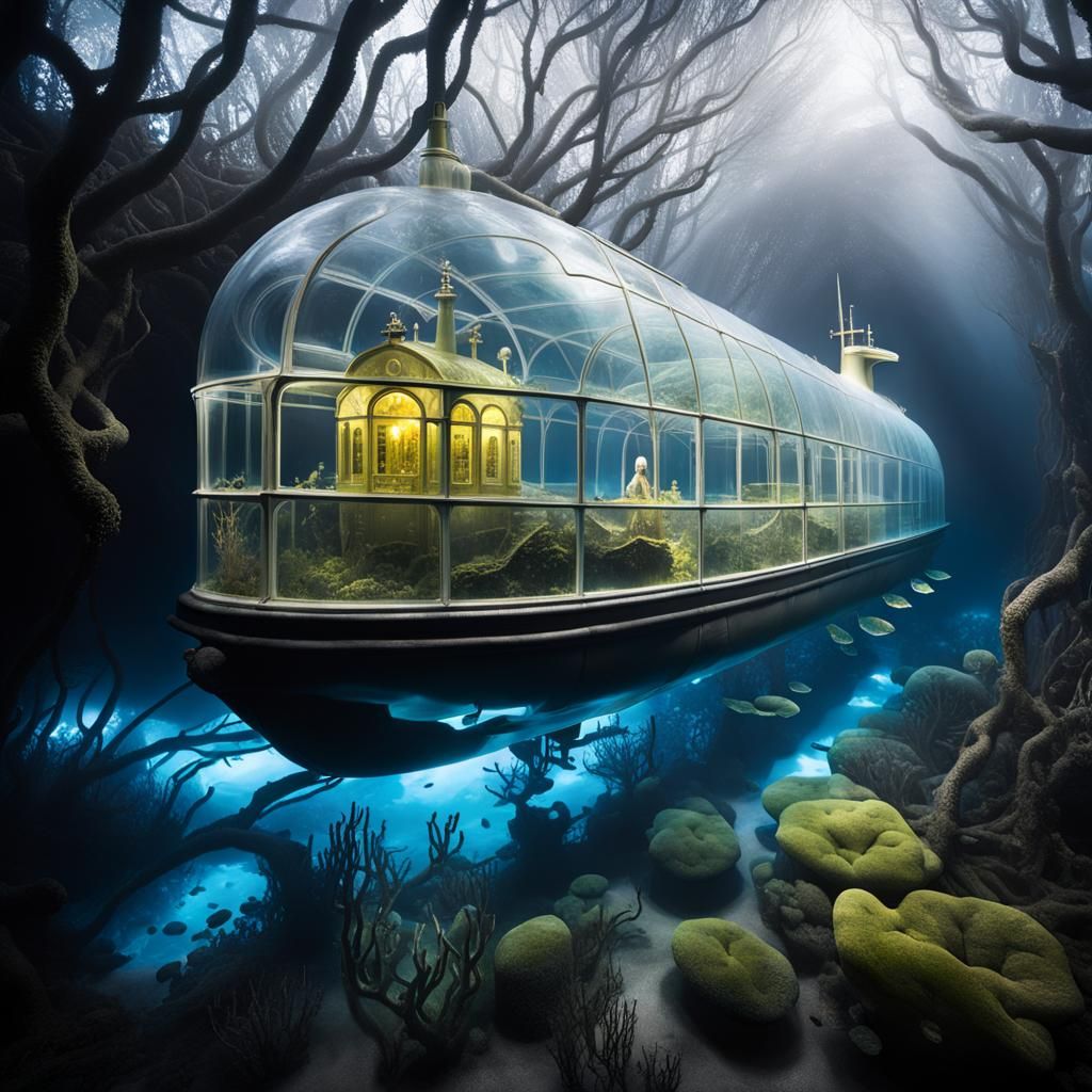 Translucent Polycarbonate Submarine, Ephemeral Underwater Sc...