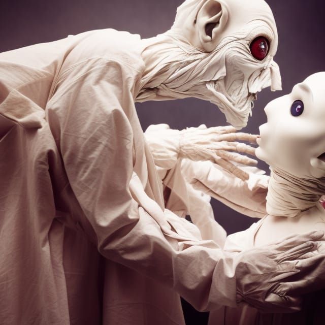 Puppet Confronts Master: Surreal Stop-Motion Dream