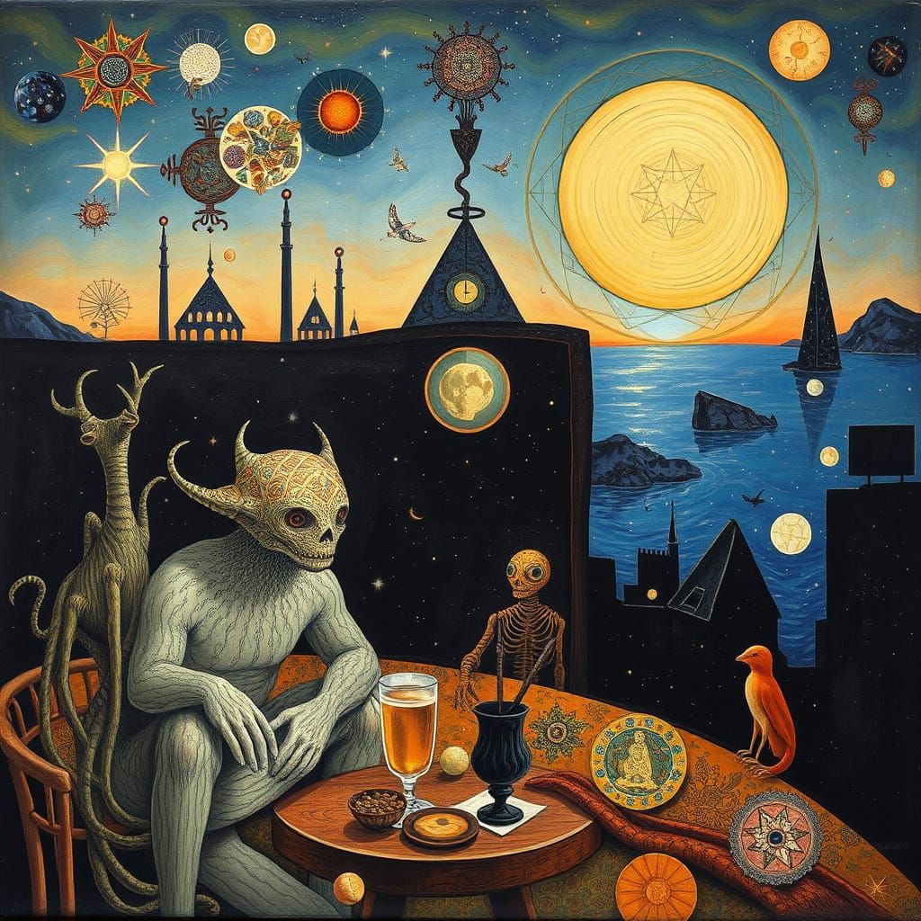 Psychedelic Utopia: Sacred Geometry in Bosch Style