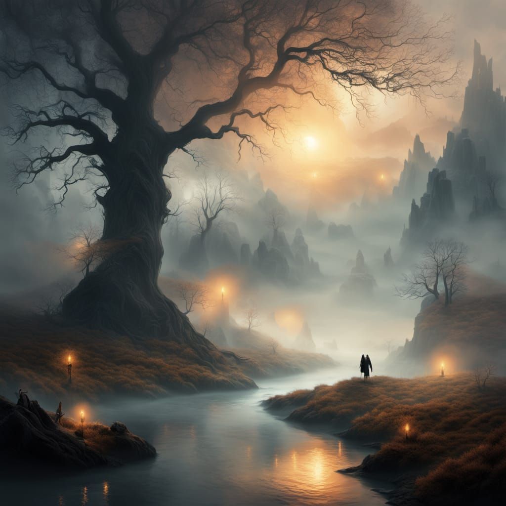 Warrior in Mystical Valley