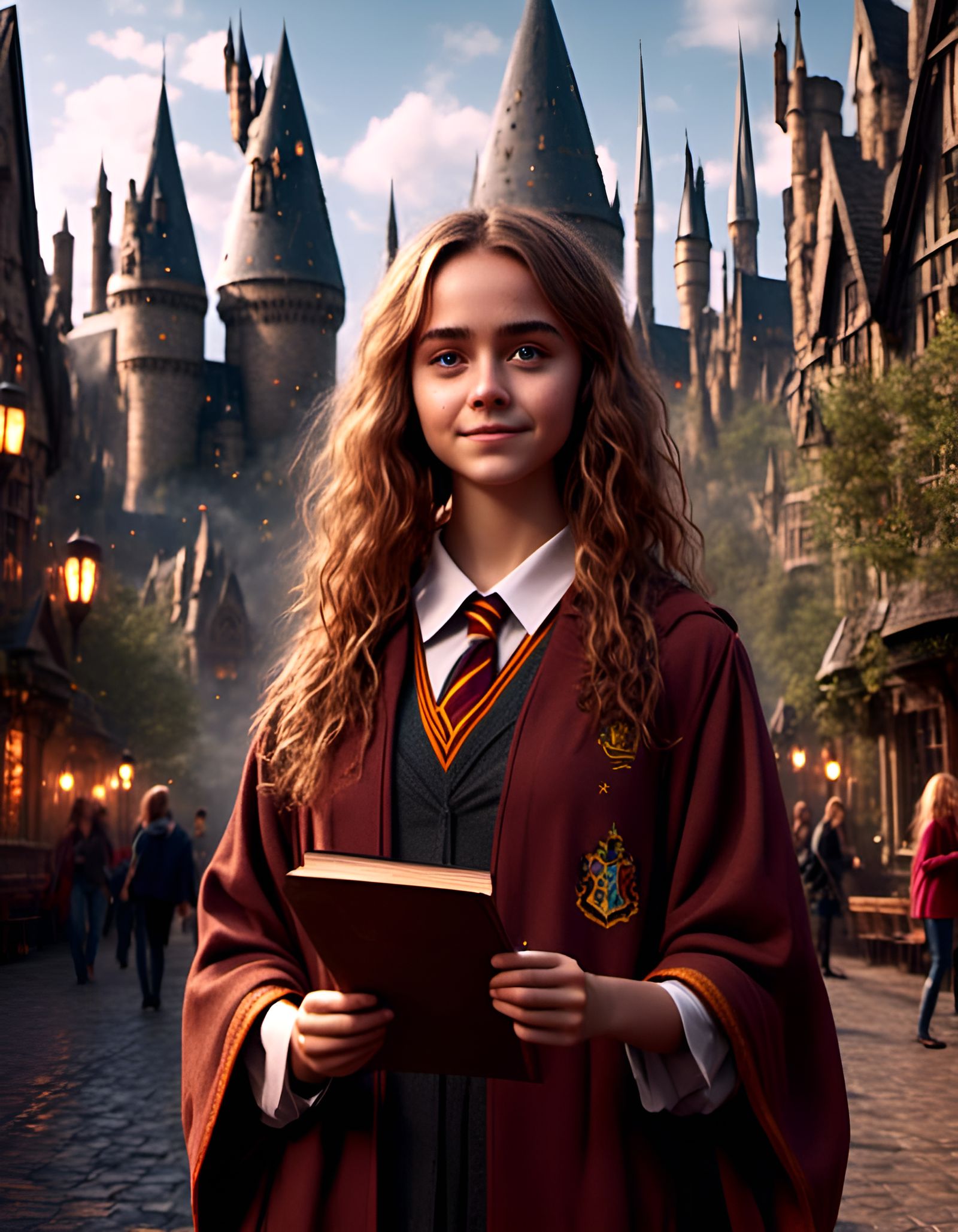 Young Hermione Granger in Harry Potter World