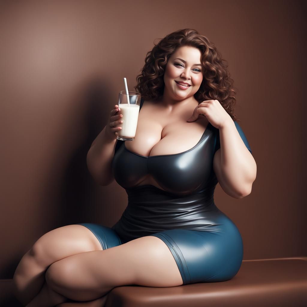 Chocolate Woman with Flawless Features in Photorealistic Sty...