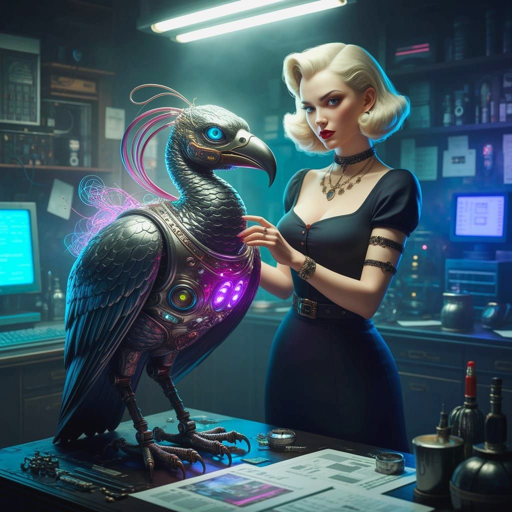 Cyborg Vulture Pet Designer