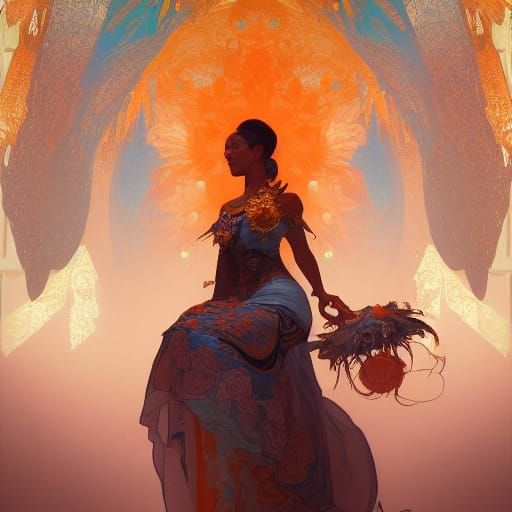 Queen Aranza Rococo Style Concept Art