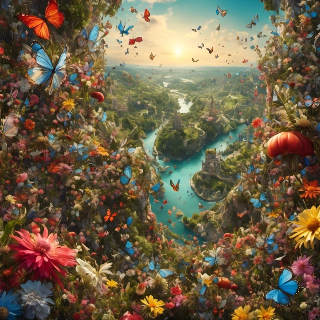 Bug's-Eye View: A Hyperreal Perspective