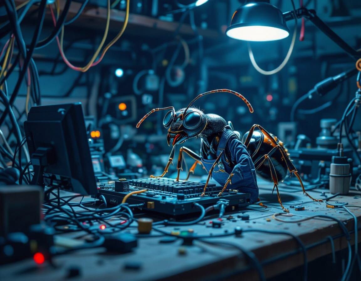 Ants Modify Computer in High-Tech Workshop