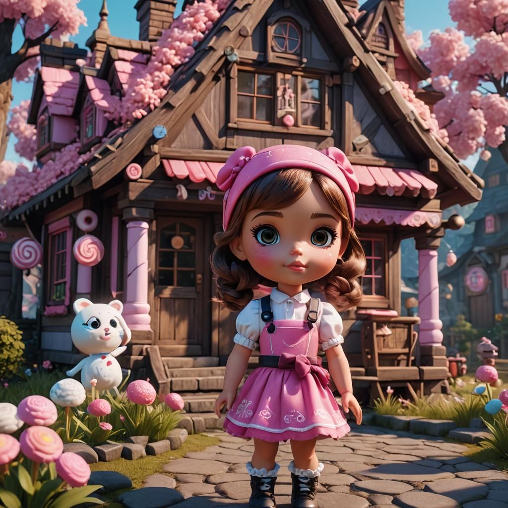 Lol Doll and Sugar House: 3D Game Rendering