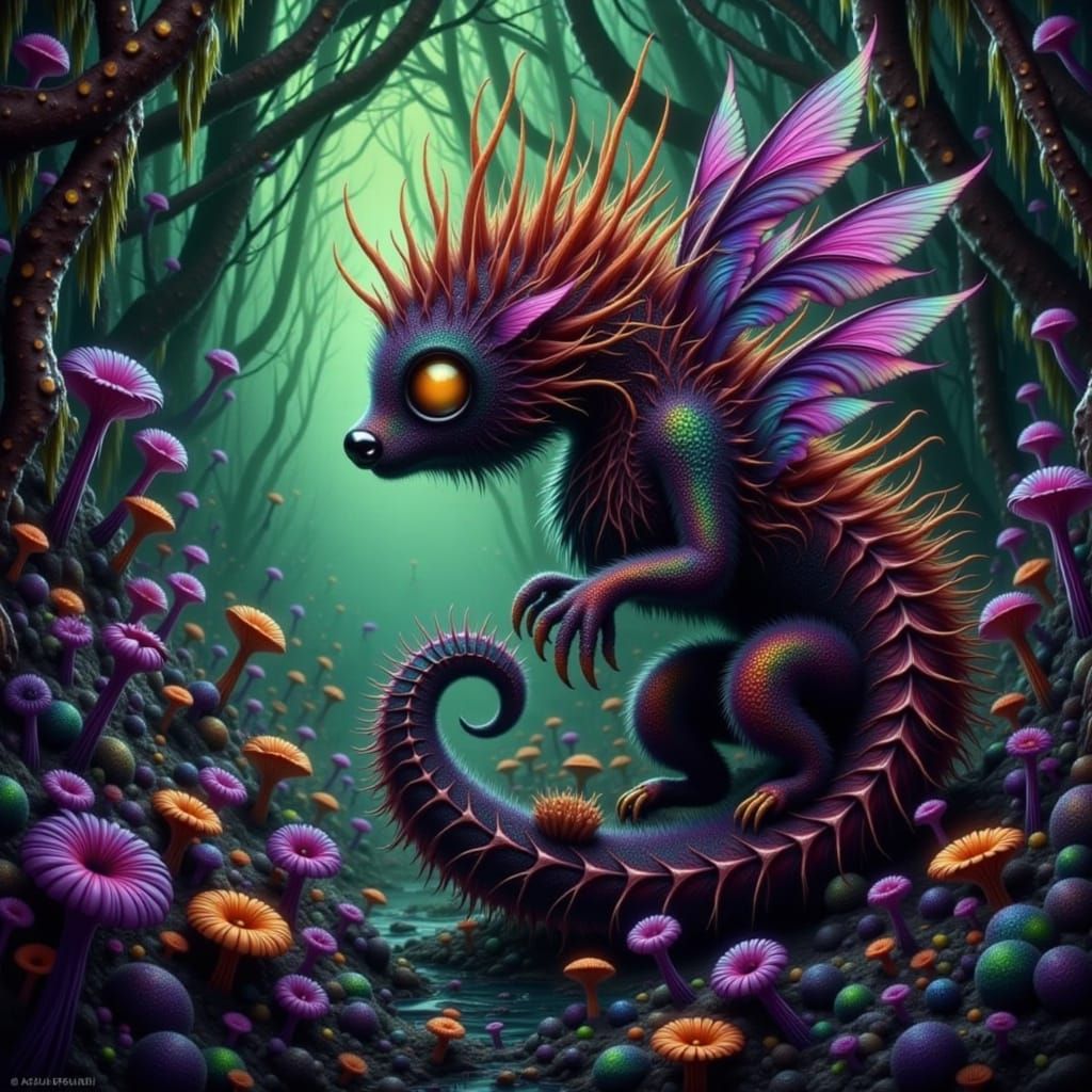 Mythical Creatures in Mystical Forest