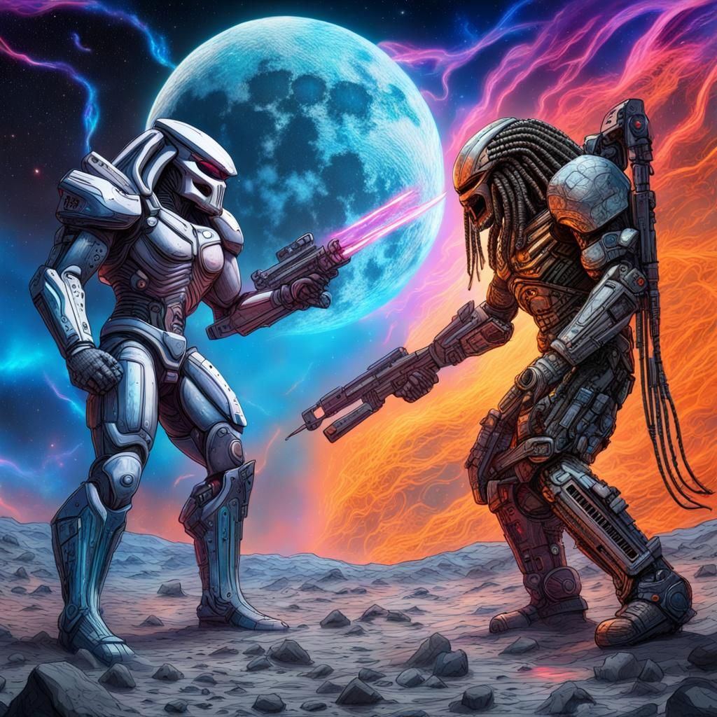 Predator vs Terminator: Cosmic Moon Battle