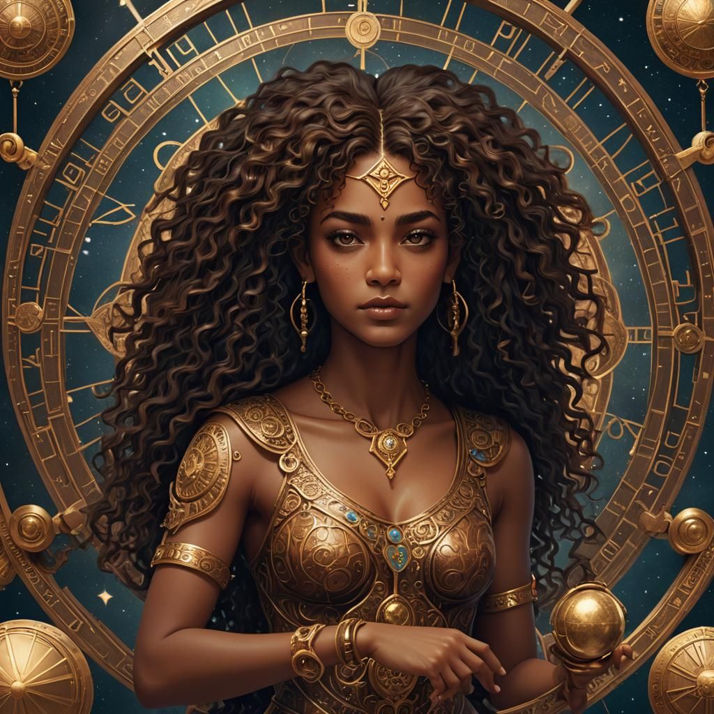 Libra Zodiac Sign as Fantasy Art Woman