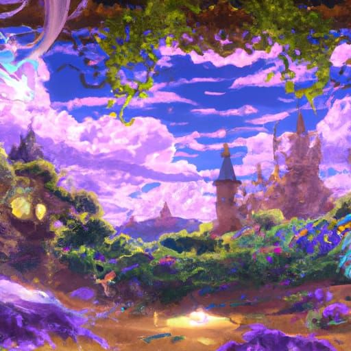 Brave Frontier Character in Studio Ghibli Anime Style