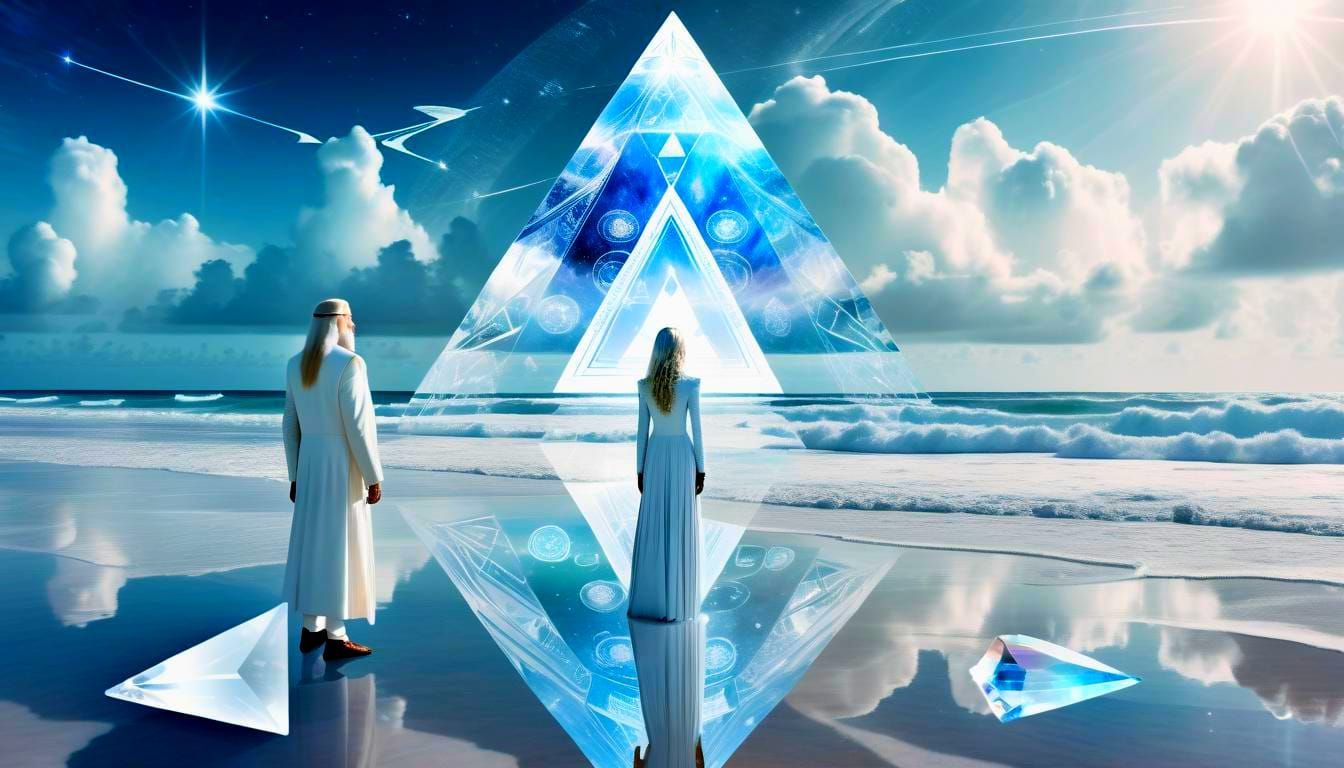 Pleiadian Mothership Double Exposure Above Mara Lago