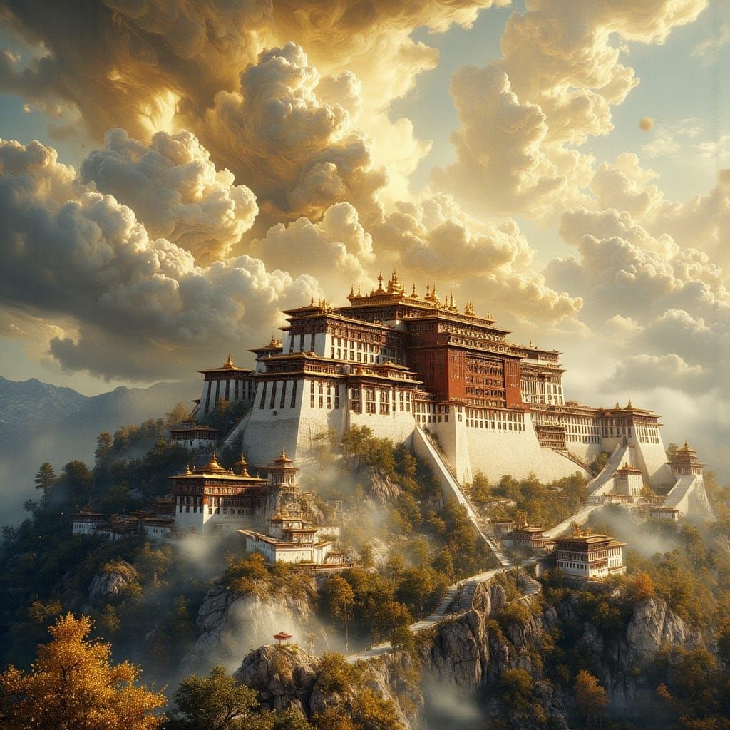 The Potala Palace in Lhasa, Tibet.
