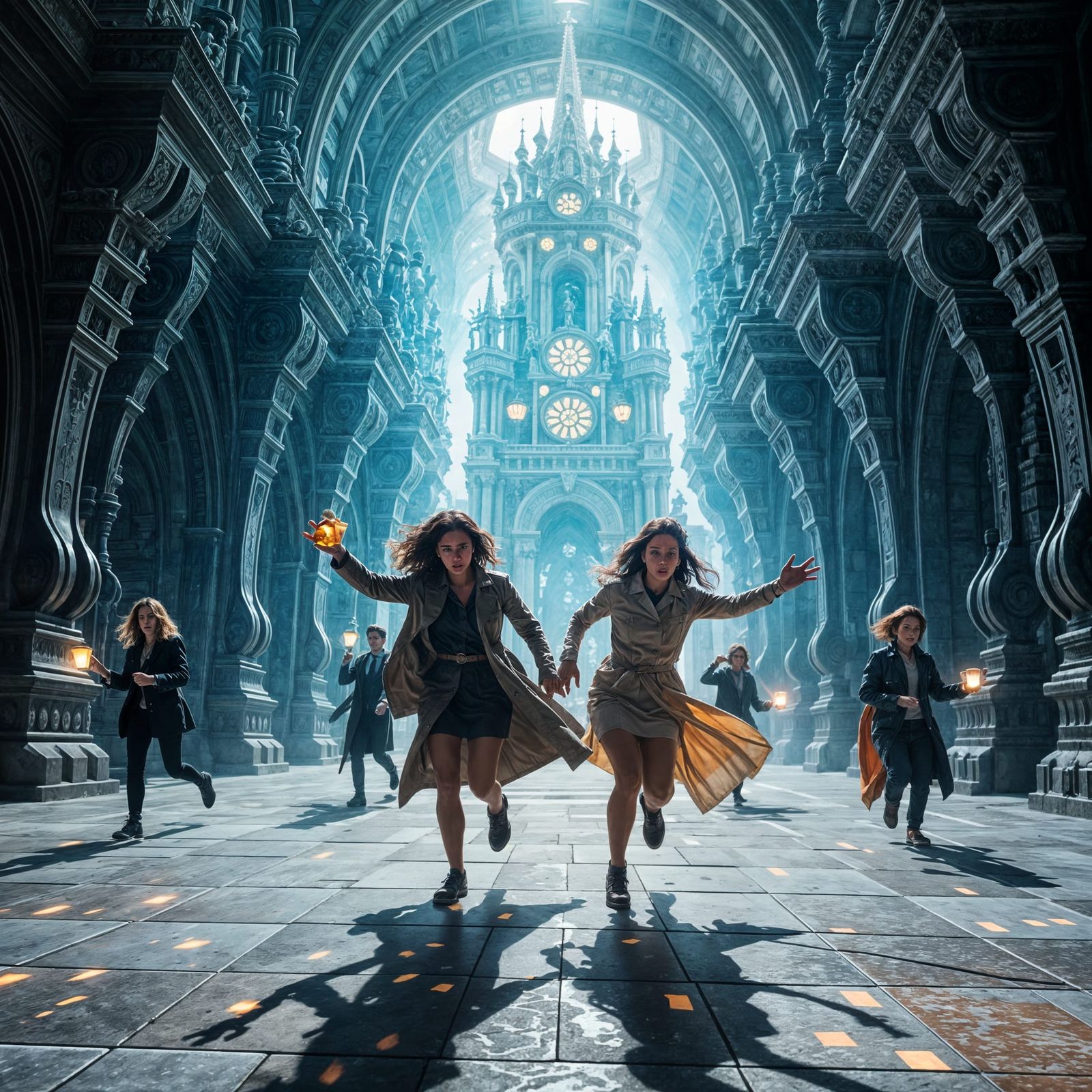 Epic Fantasy Magic Academy Scene