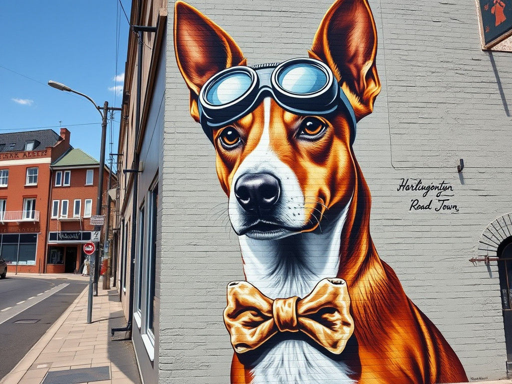 Street art (4) - Biggles style Dog no. 2