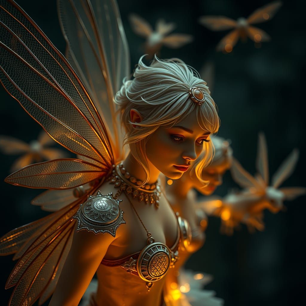 Dragonfly Riders: Hyperrealistic Cinematic Pixie Fleet