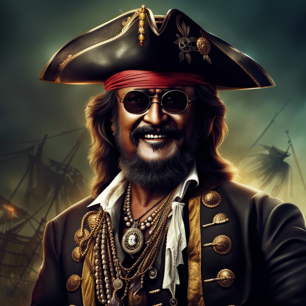 Rajinikanth in Pirates of the Caribbean Style