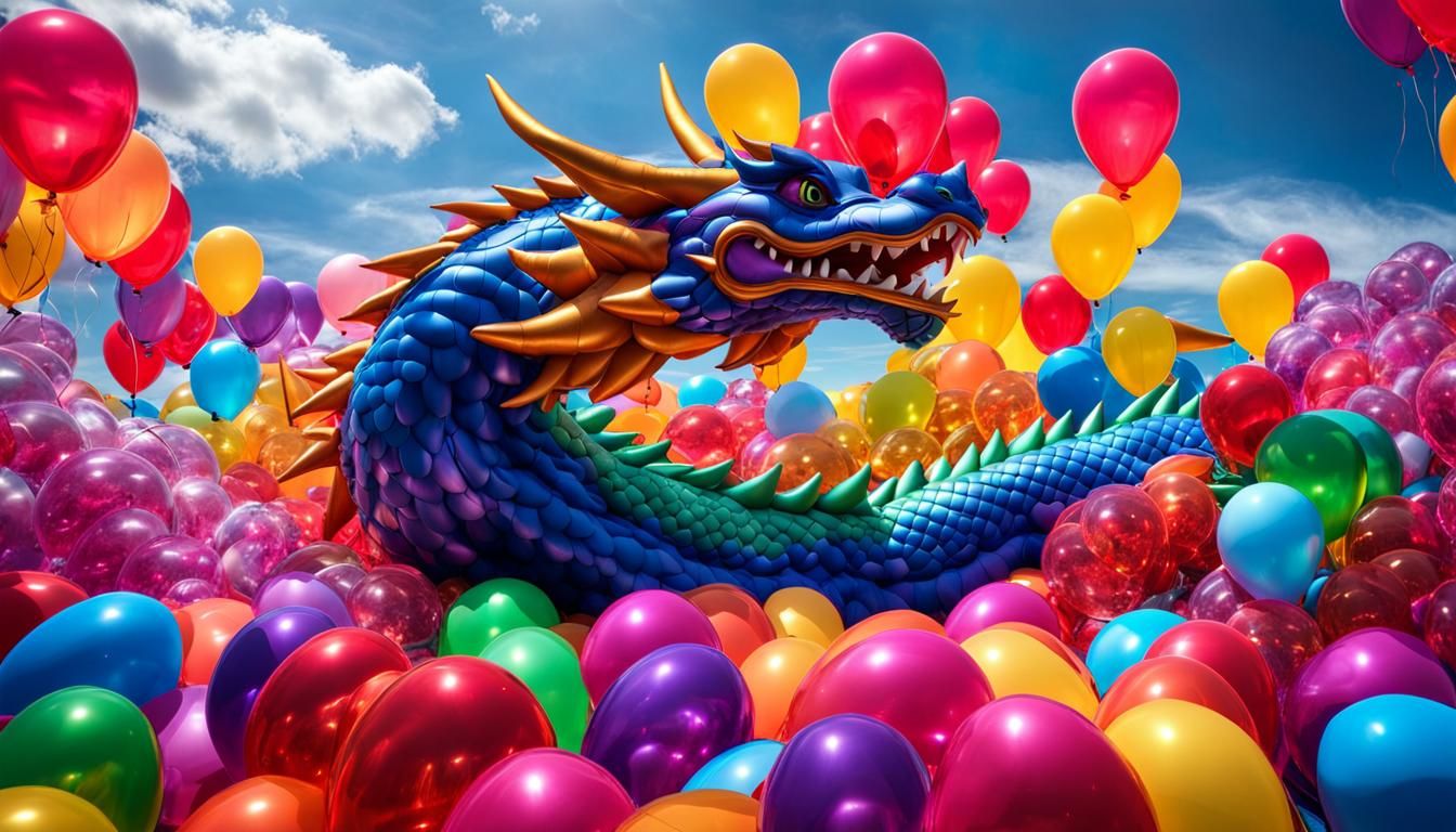 Inflatable Dragon Toy in Balloon Hurricane