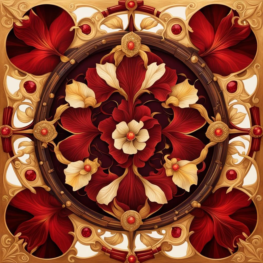 Eclectic Art Nouveau Architecture in Jewel Tones