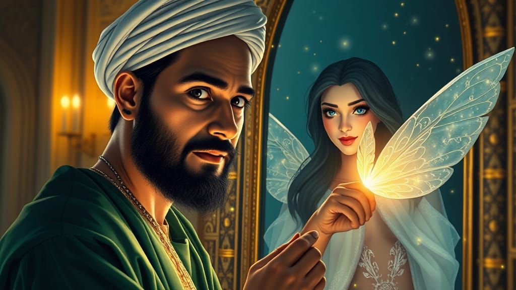 Ancient Warrior Sees Enchanted Fairy in Vibrant 4K Reflectio...