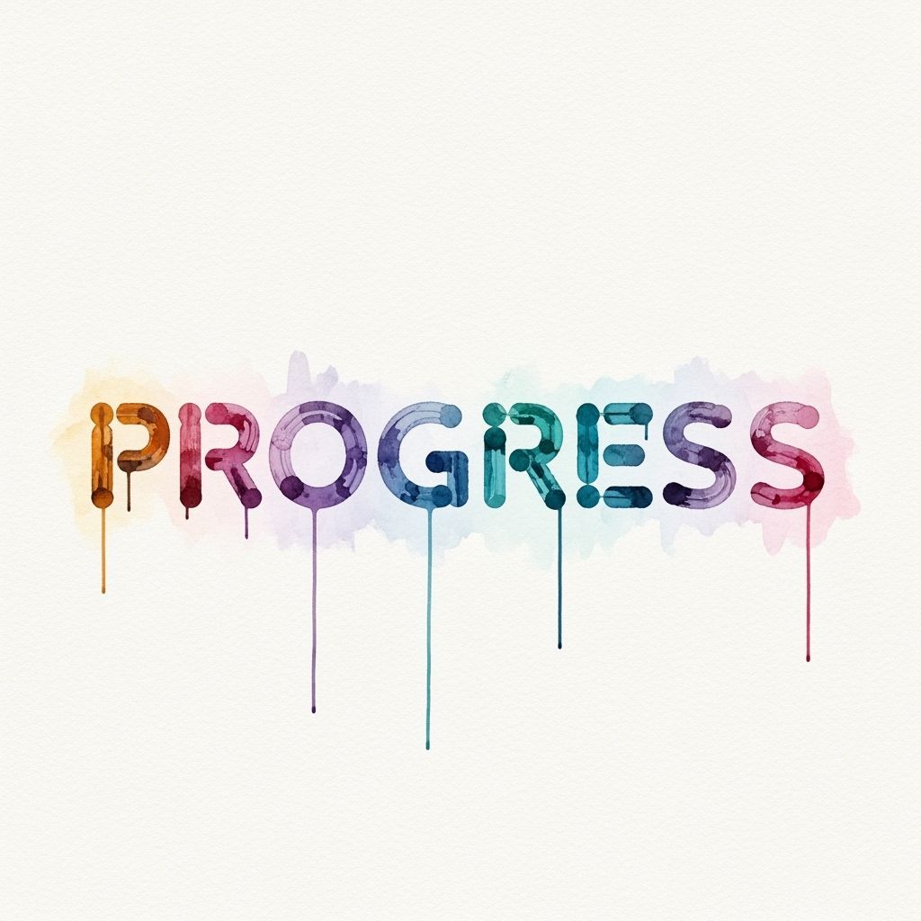 Progress in Morse Code as Watercolor Art