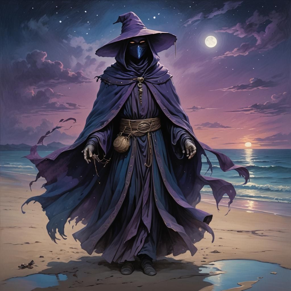 Twilight Cloaked Figure Concept Art