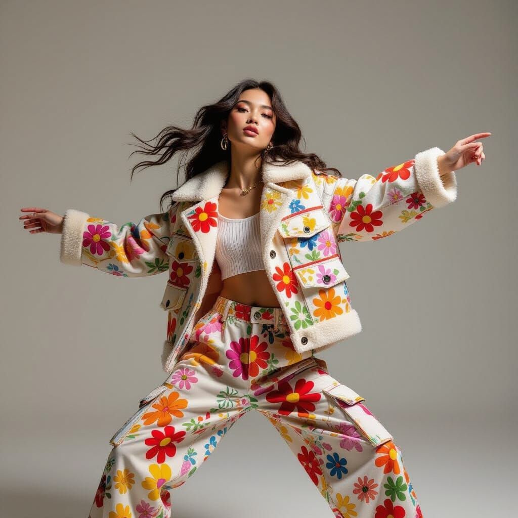 Dynamic Studio Portrait Inspired by Pop Art