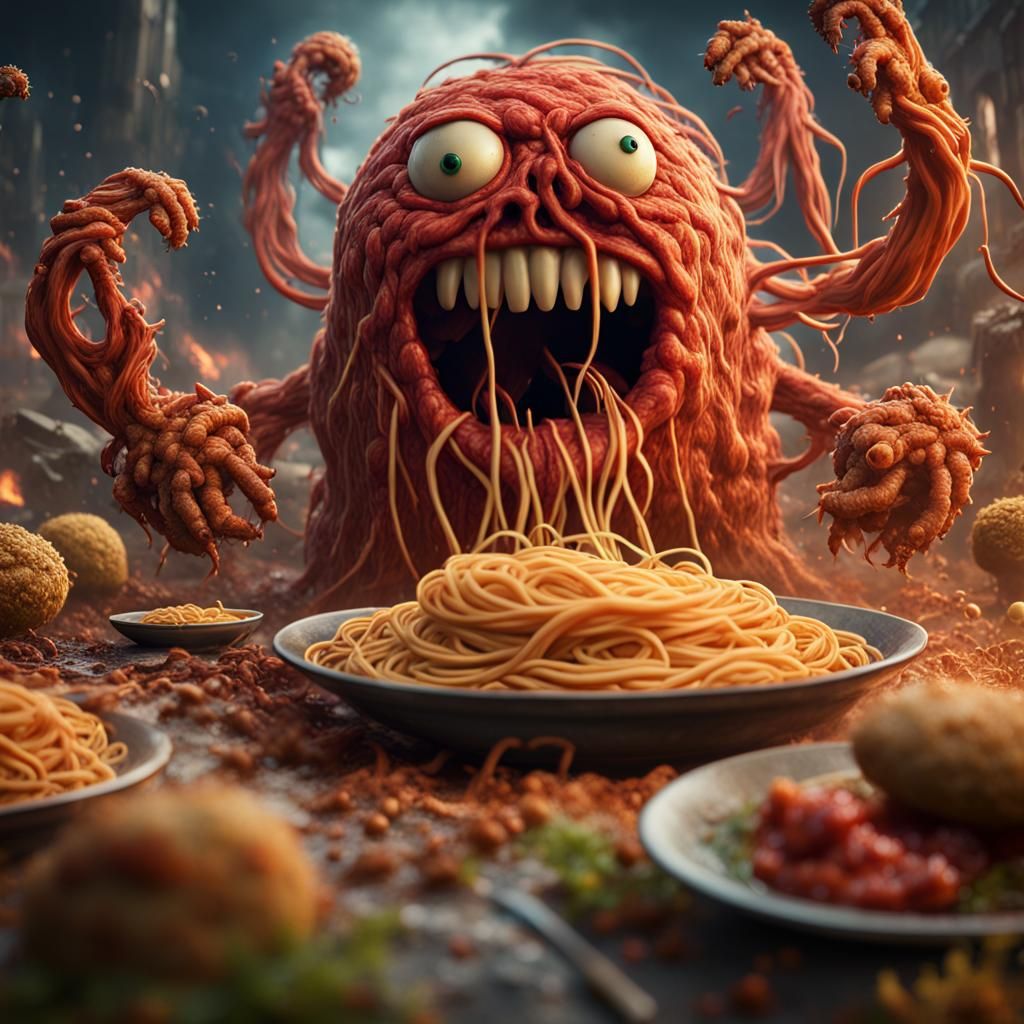 Spaghetti Monster vs Garlic Bread Army