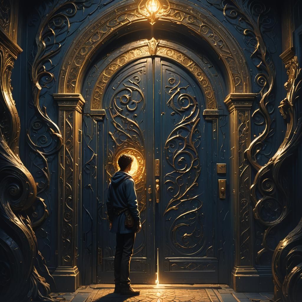 Mystical Doorway in Dark Fantasy Concept Art