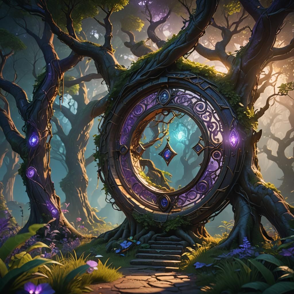 Dreamscape Portal in Lush Fantasy Art