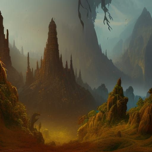 Fantastical Indiana: Detailed Matte Painting