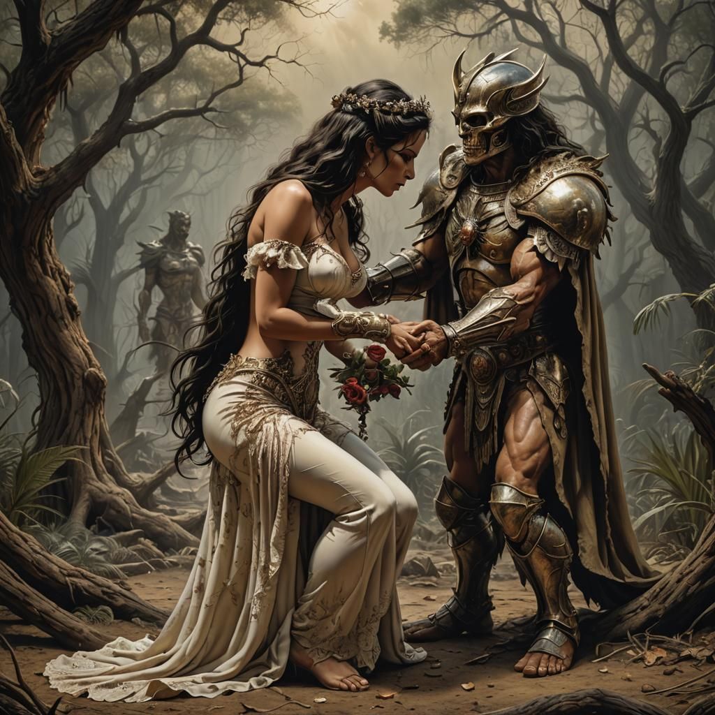 Dramatic Proposal Scene in Hyperrealistic Detail