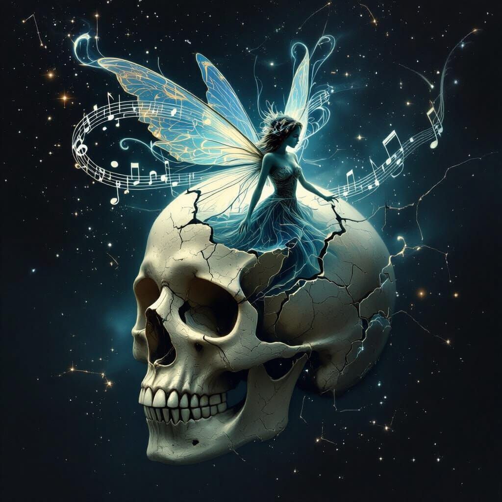 Spectral Fairy Emerges from Ancient Skull