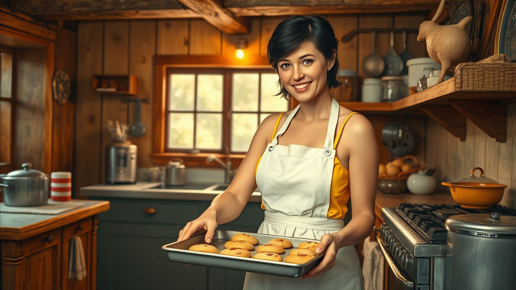 Cozy Rustic Kitchen with Baker in Classic Style