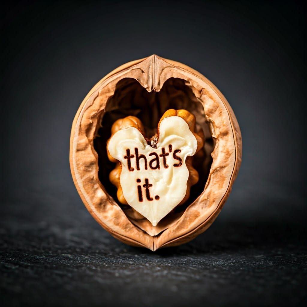Carved Walnut Shell: That's It