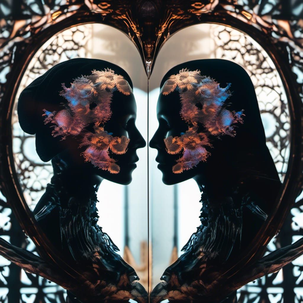 Ethereal Woman and Grim Reaper: A Dichroic Love