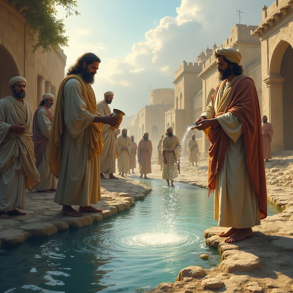 Prophet Elisha Heals the Waters of Jericho in 848 B.C.