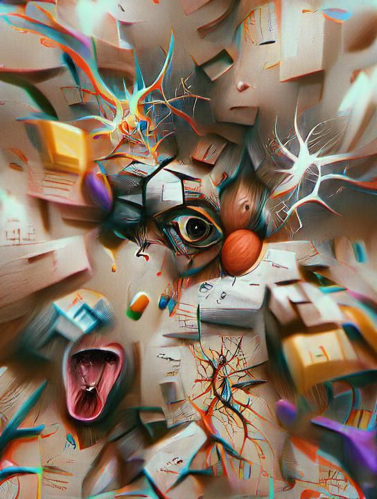ADHD Abstract Digital Illustration Trending on Artstation