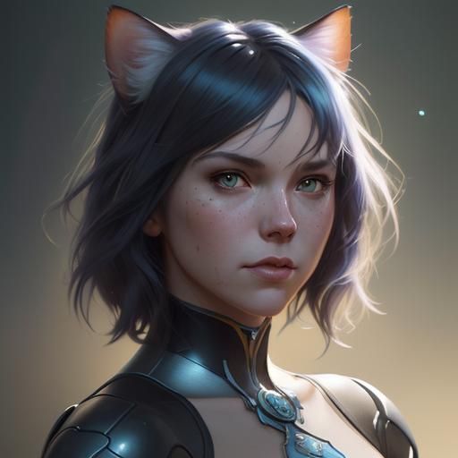 Gwen Tennyson as Cat Girl Portrait