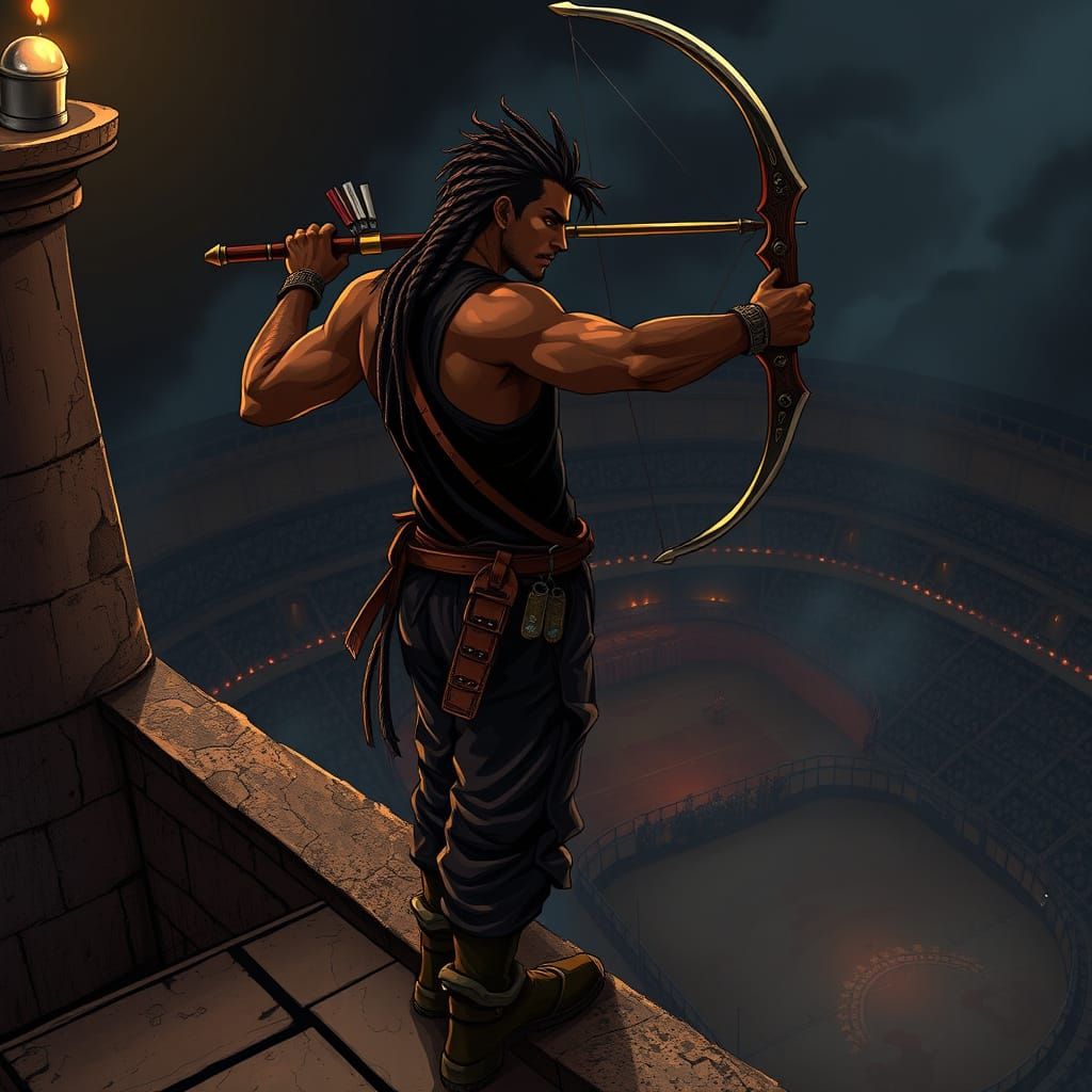 Semi-Realistic Warrior in Gladiator Pit