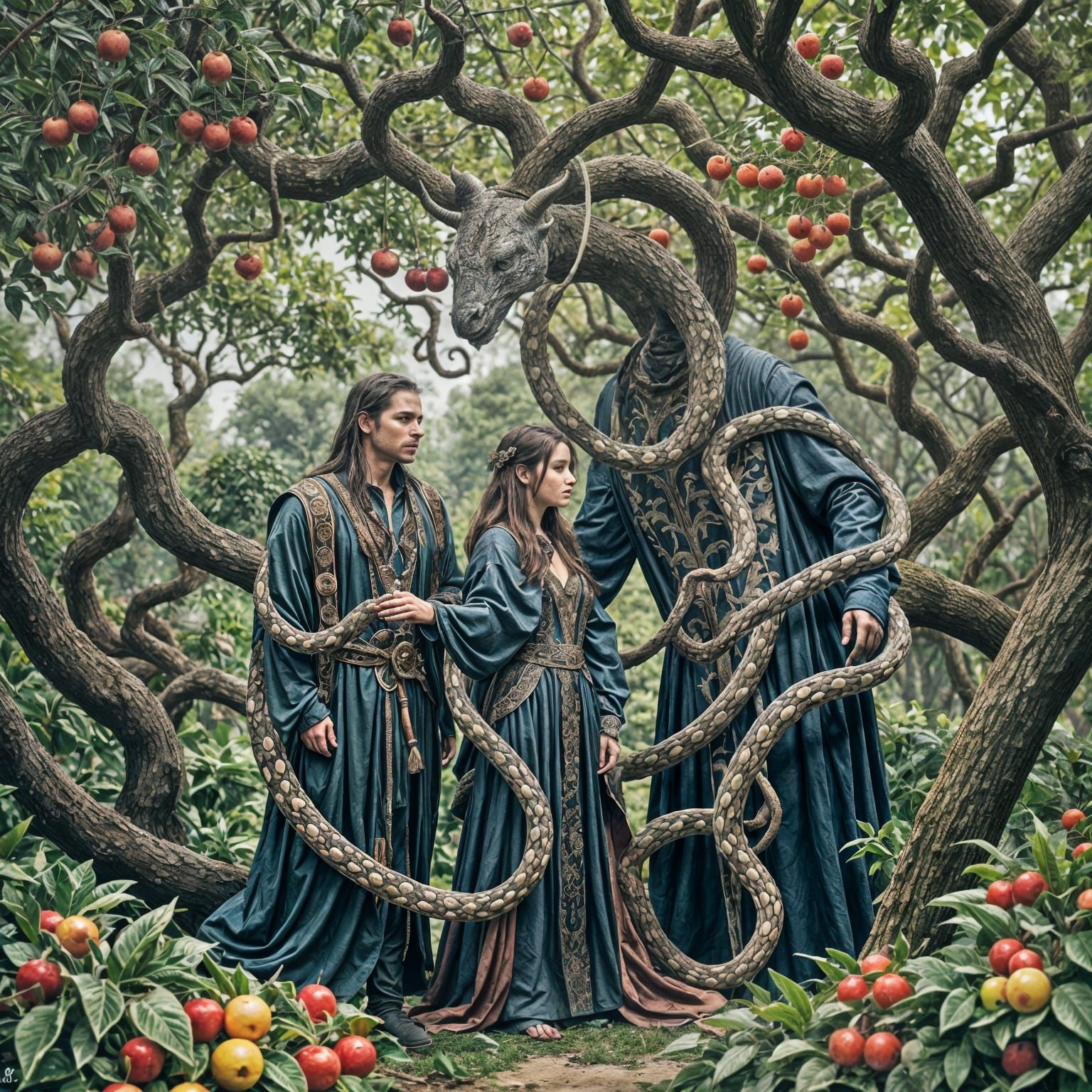 Garden of Eden Dark Fantasy Art