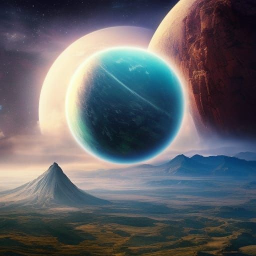 Beautiful Planet as Digital Matte Painting