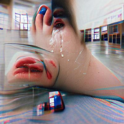 Abstract Scratches and Dents Composition