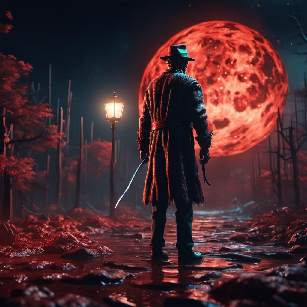 Freddy Krueger in Unreal Engine with Contrasting Colors