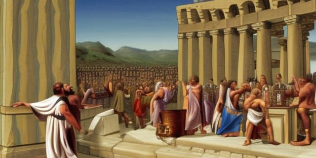 Hebrews and Romans Party in Ancient Times