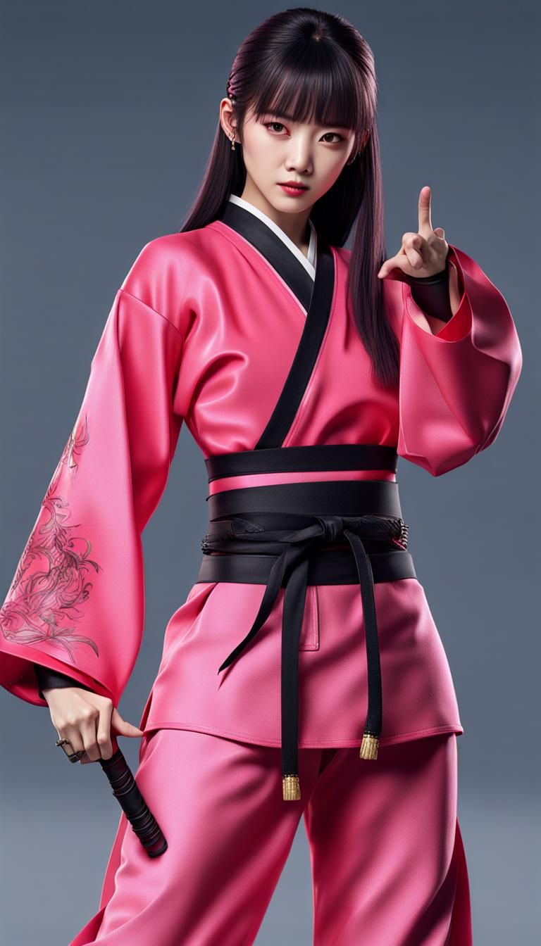 Lisa Blackpink as Martial Arts Character