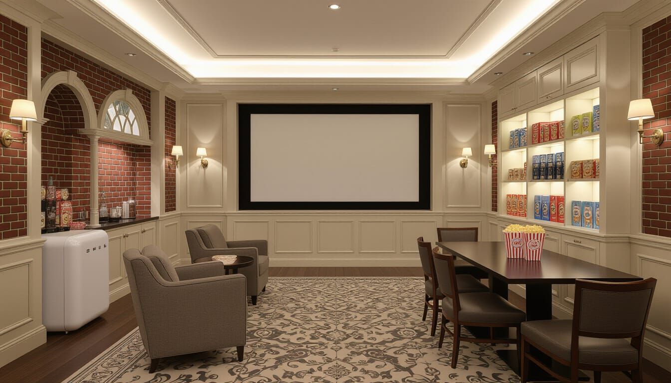 Grand Victorian Movie Theater with Vintage Charm